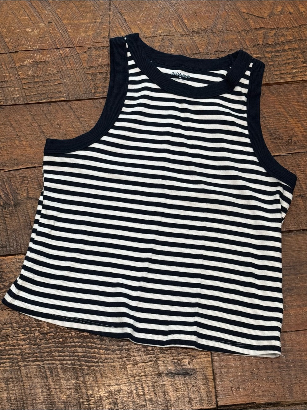 Navy Striped Tank